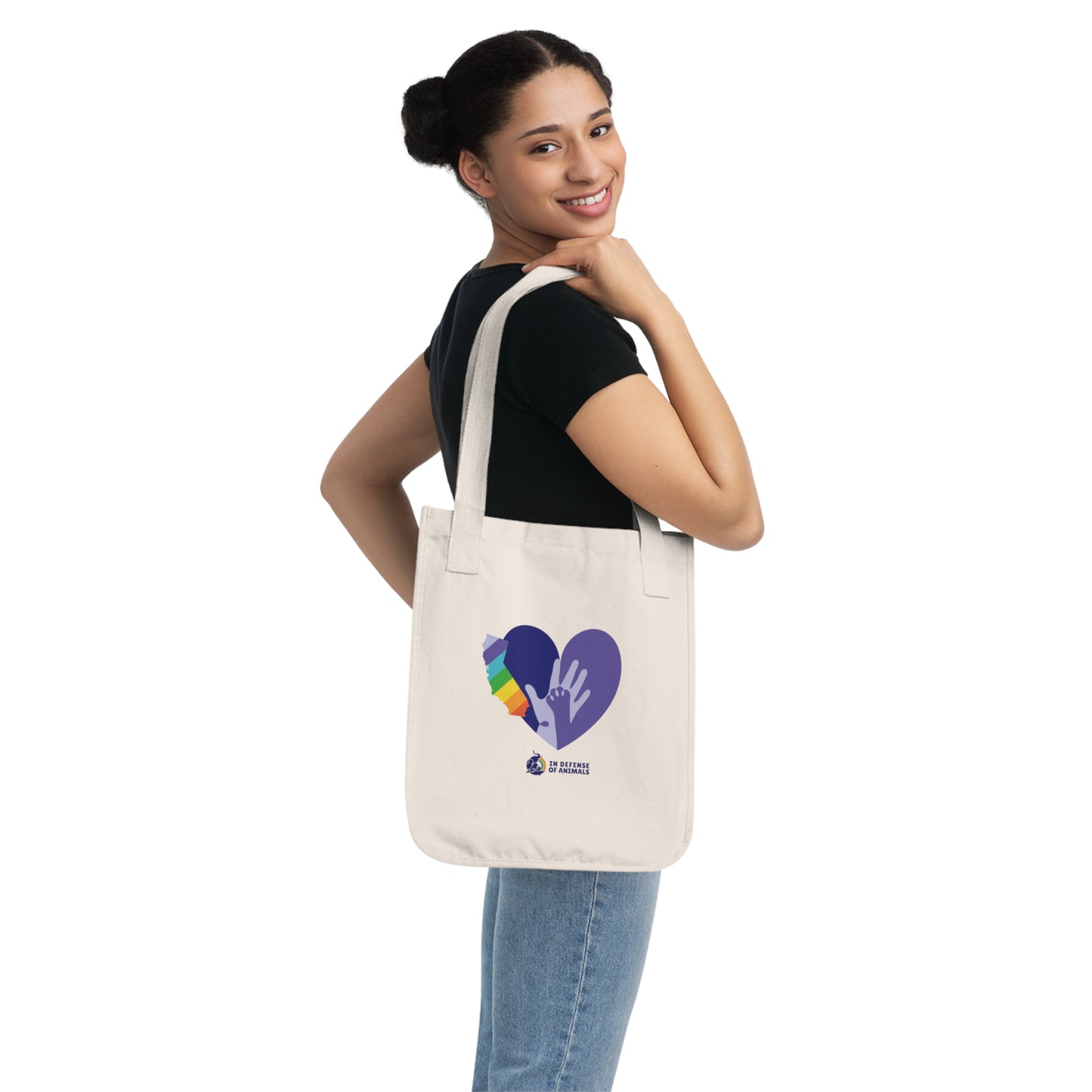 IDA Loves LA Organic Canvas Tote Bag