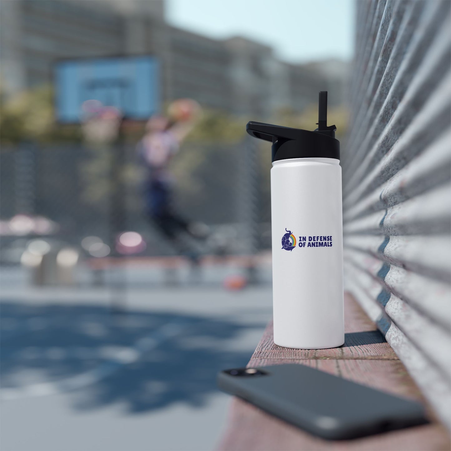 "Eat, Sleep, Rescue, Repeat" Stainless Steel Water Bottle