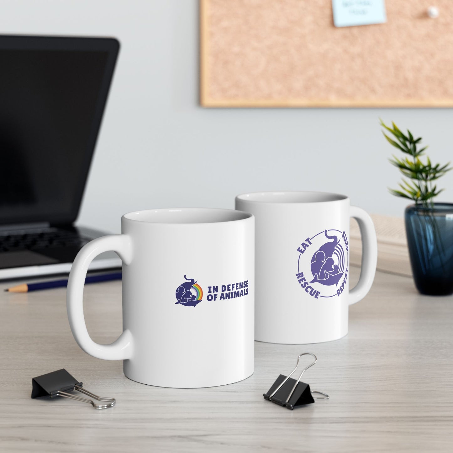 "Eat, Sleep, Rescue, Repeat" Ceramic Mug 11oz