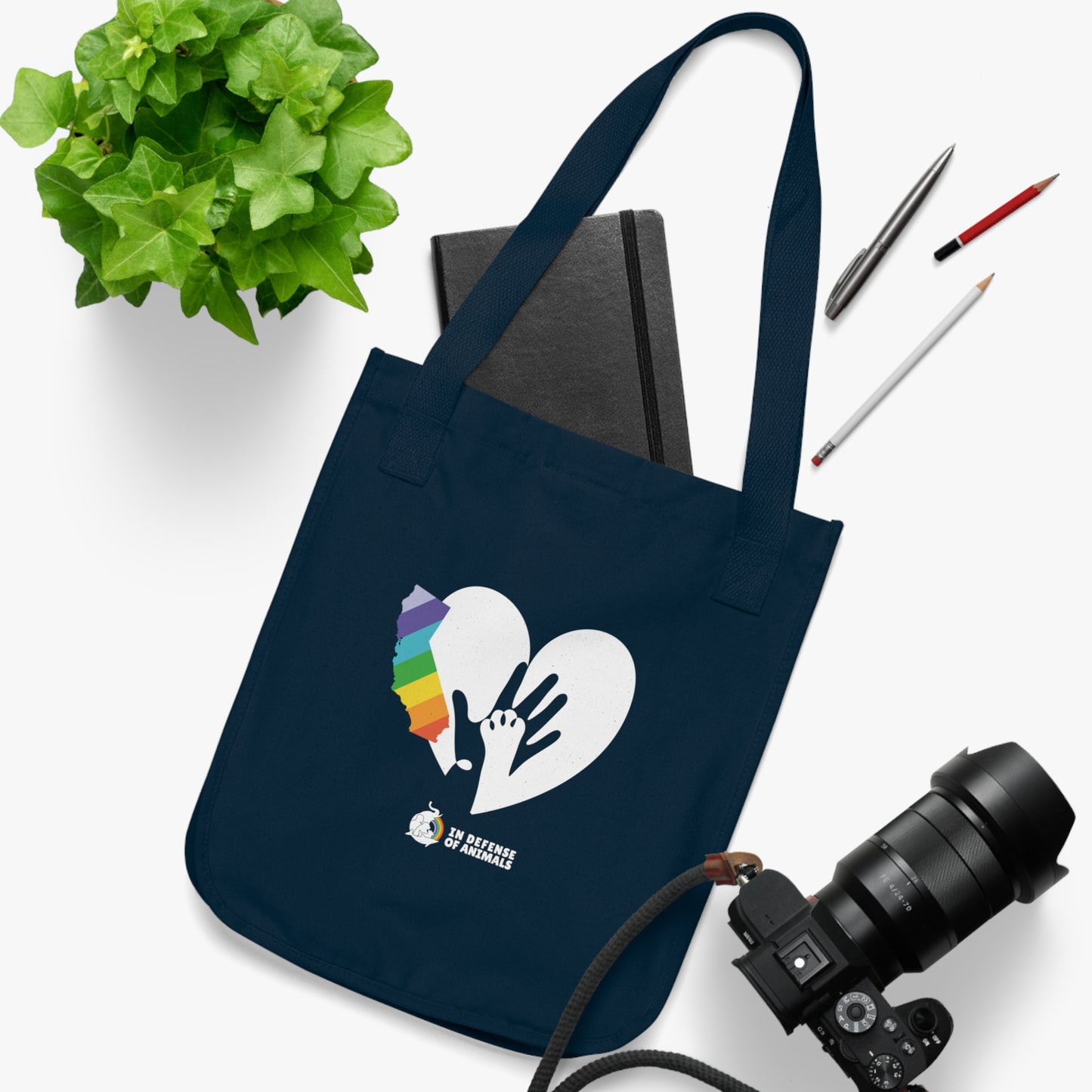 IDA Loves LA Organic Canvas Tote Bag