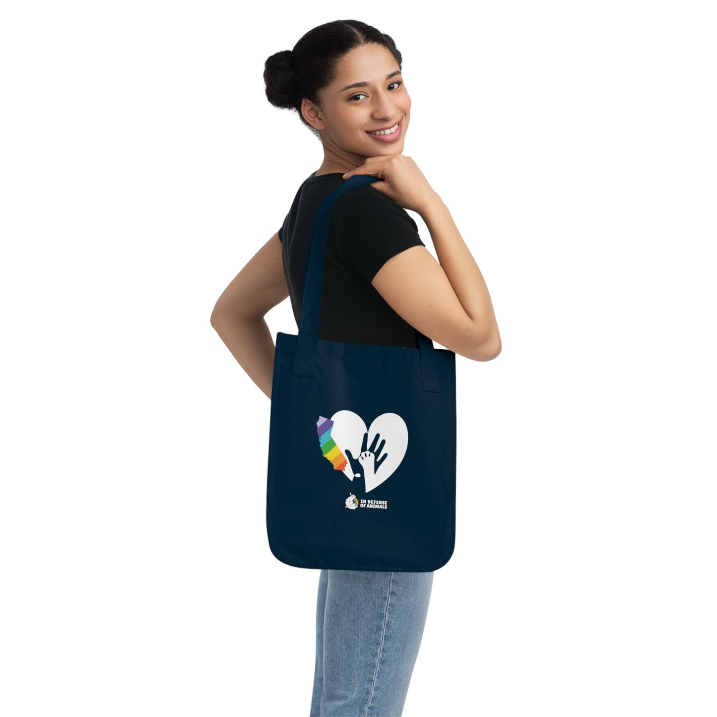IDA Loves LA Organic Canvas Tote Bag