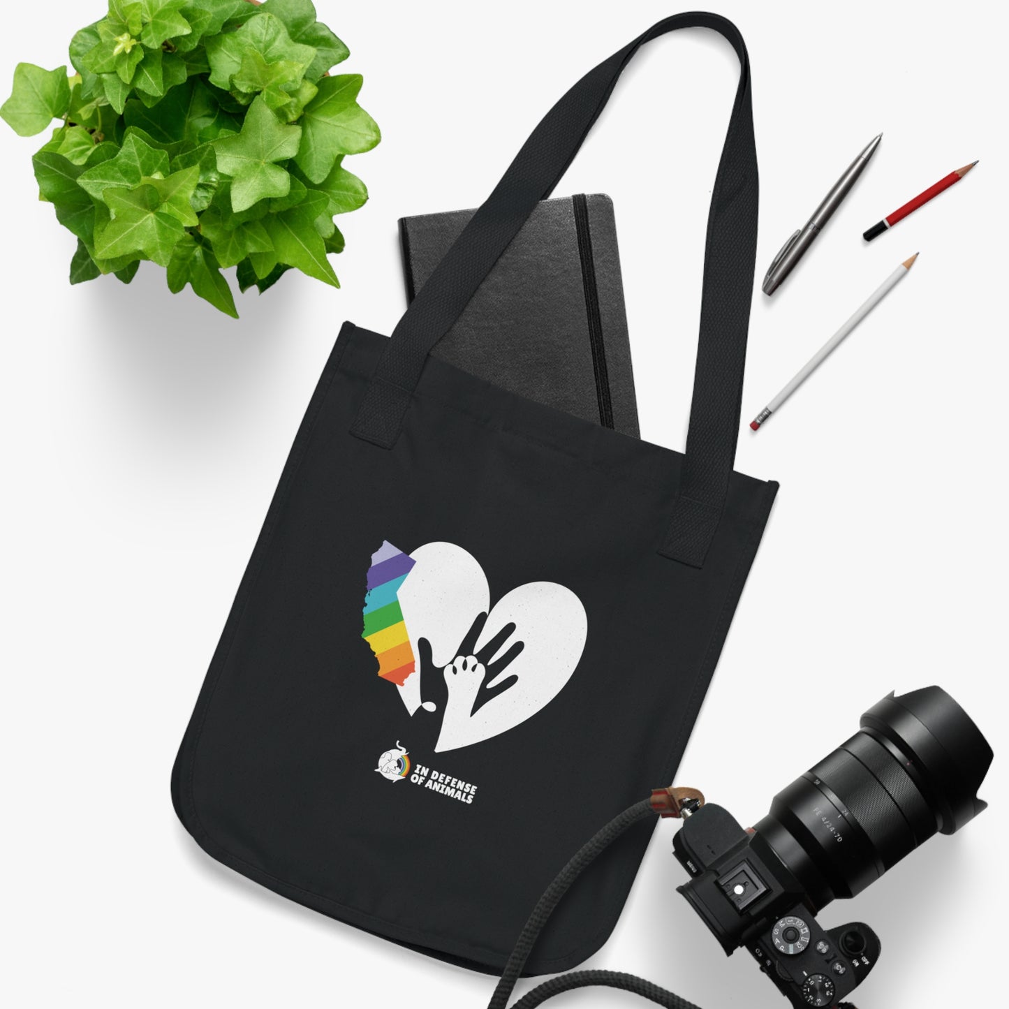 IDA Loves LA Organic Canvas Tote Bag