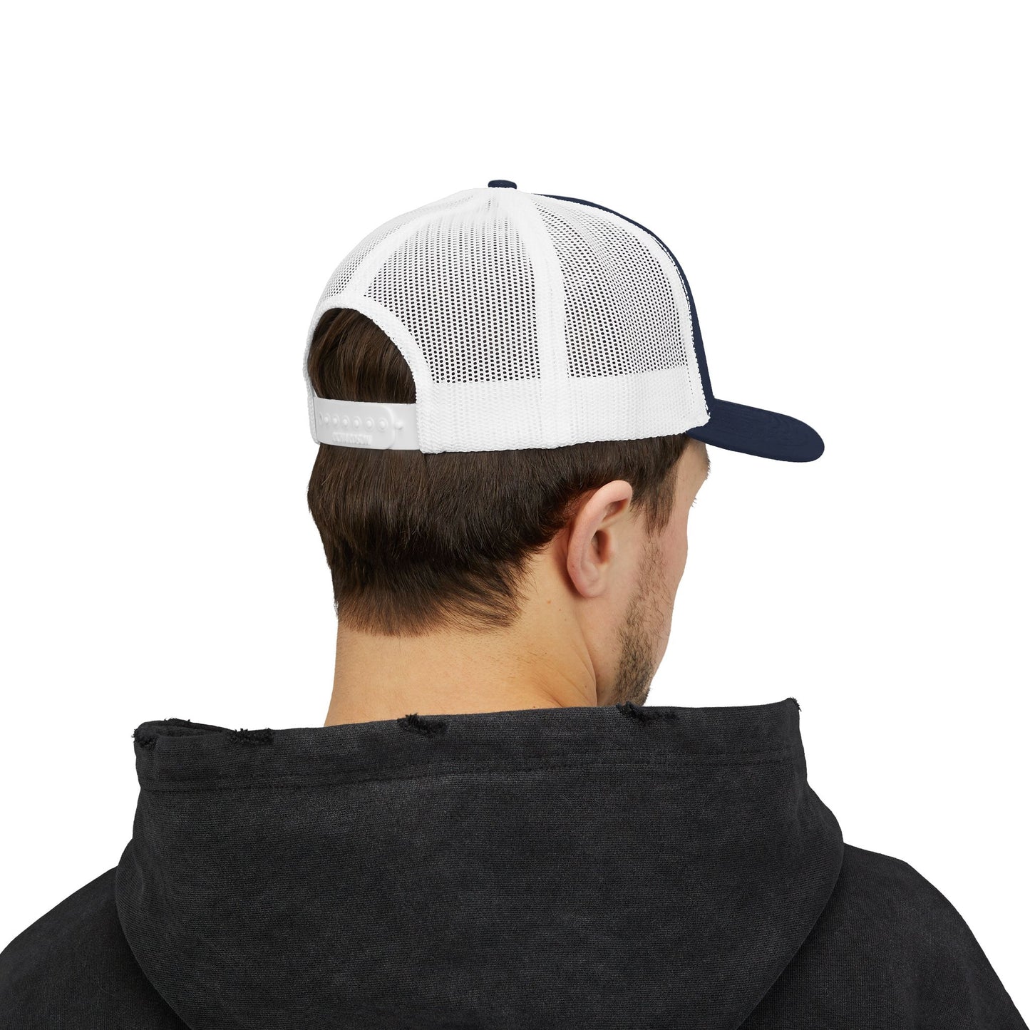 IDA Snapback Trucker Cap in Navy