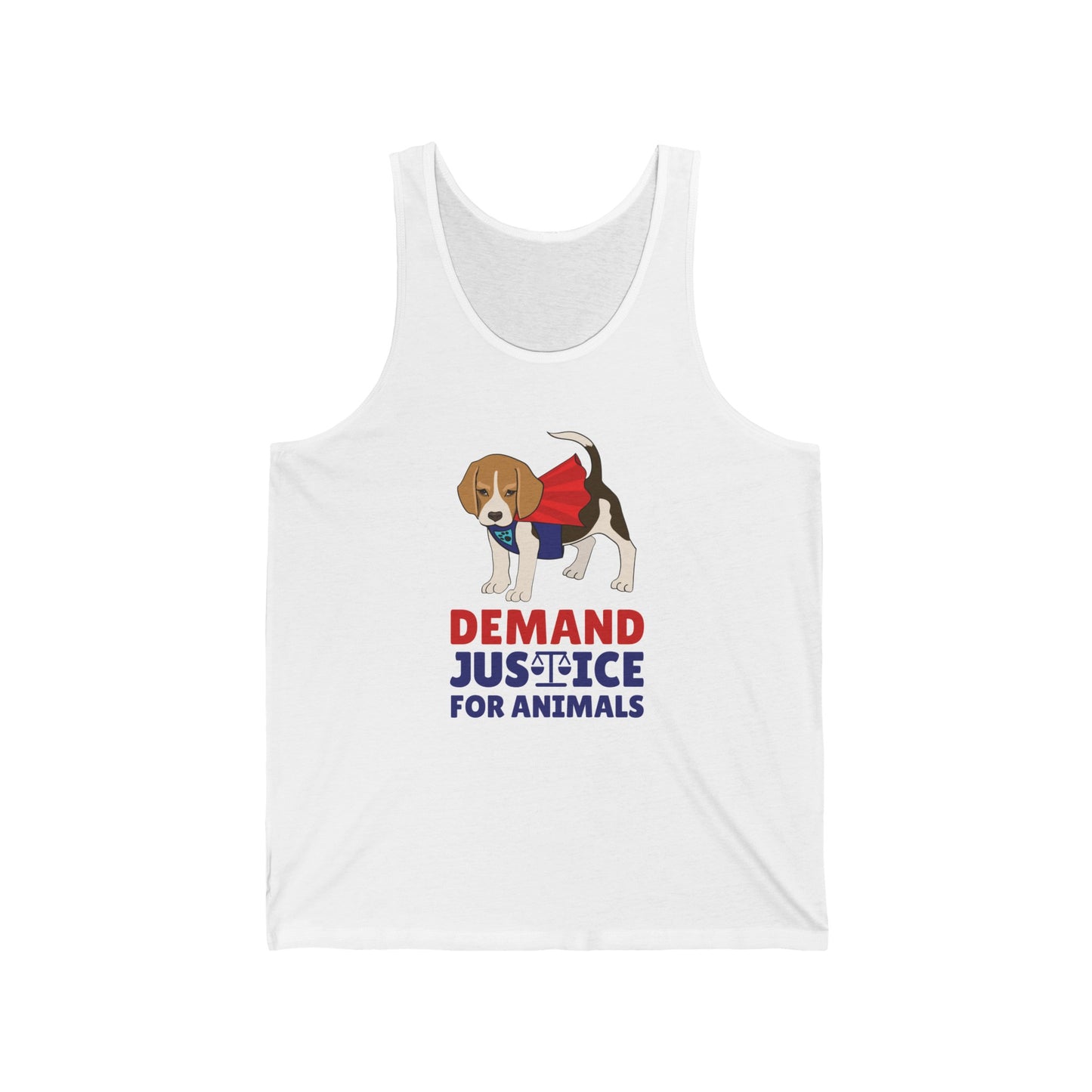 "Justice For Animals" Unisex Jersey Tank