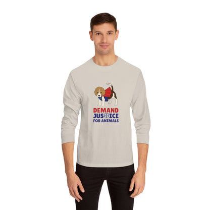 "Justice For Animals" Unisex Long Sleeve T-Shirt