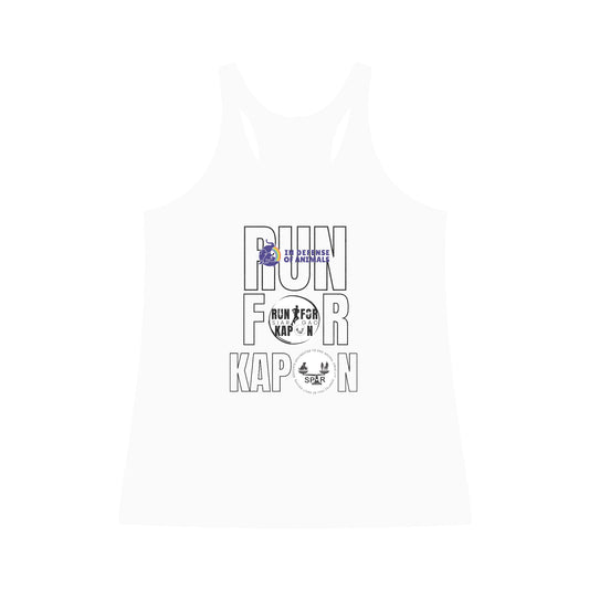 "Run for Kapon" Women's Tri-Blend Racerback Tank