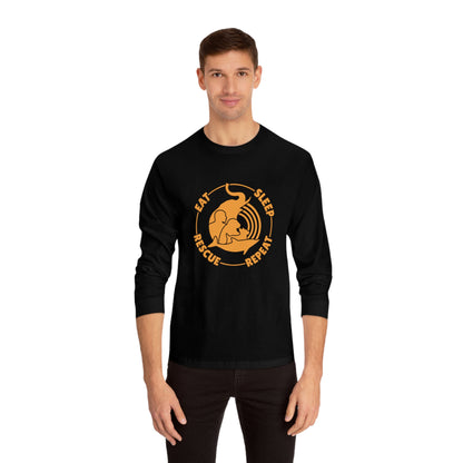 "Eat, Sleep, Rescue, Repeat" Unisex Classic Long Sleeve T-Shirt