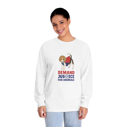 "Justice For Animals" Unisex Long Sleeve T-Shirt