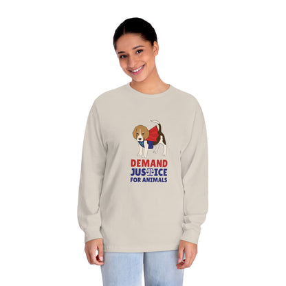 "Justice For Animals" Unisex Long Sleeve T-Shirt