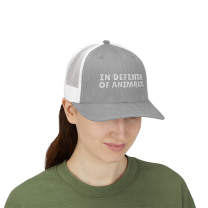 IDA Snapback Trucker Cap in Heather Grey