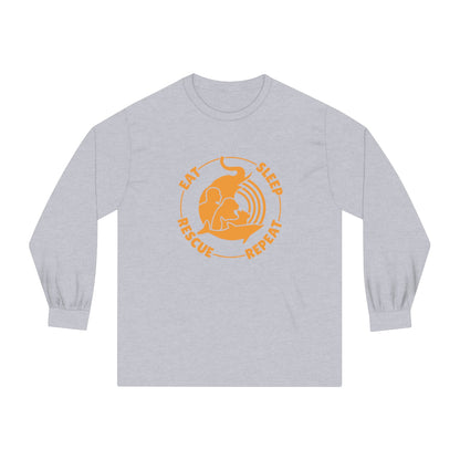 "Eat, Sleep, Rescue, Repeat" Unisex Classic Long Sleeve T-Shirt