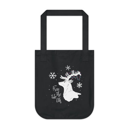 "Free the Tule Elk" Organic Canvas Tote Bag