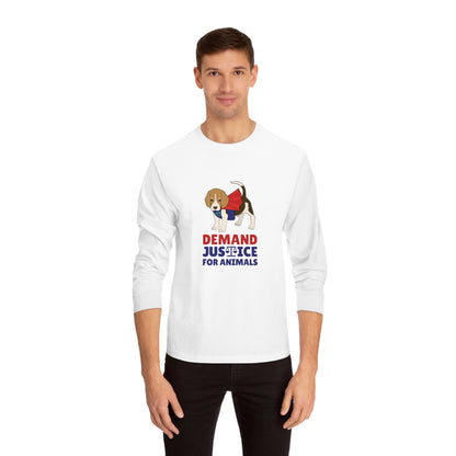 "Justice For Animals" Unisex Long Sleeve T-Shirt