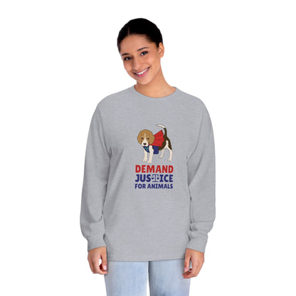 "Justice For Animals" Unisex Long Sleeve T-Shirt